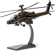 1/72 Scale US Army AH-64 Apache Bomber Aircraft Model Alloy Die-Cast Fighting Airplane Miniature for Home Decoration