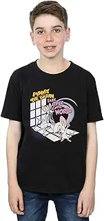 [Absolute Cult] Animaniacs Boys Pinky And The Brain Take Over The World T-Shirt Black 7-8 Years