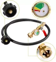 4FT/48'' Propane Tank Refill Adapter Extension Hose for 1LB Propane Gas Tanks US