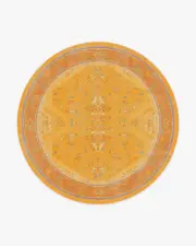 245' Round | Machine Washable Runner Rug | Kid & Pet Friendly | Indoor Rug | Iris Apfel Colourful Loom Mango Tufted Rug | Ruggable