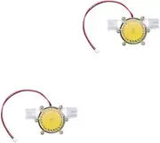 2pcs Micro Hydro Water Flow Generator with Voltage Regulator High Efficiency Turbine for Smart Taps Durable Design for LED Lights and Charging Devices