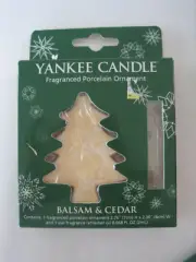 Yankee Candle Balsam & Cedar Fragranced Porcelain Ornament