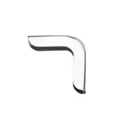 Metal Book Corner Protectors Edge Cover Guard 26 x 26 x 6mm Silver Tone 30pcs