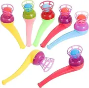 Pack of 20 Dandelion Ball Game, Dandelion Game, Whistle, Breathing Trainer, Lung Trainer, Dandelion Ball, Floating Ball, Children's Toy for Birthday Party, Favours, Random Colour