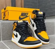 US 10 - Nike Jordan 1 High Retro OG Taxi Yellow Toe