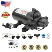 12V On-Demand Water Pump with Pressure Switch, Self-Priming 4.0GPM Capability