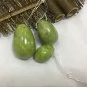 3Pc/Set Natural Jade Yoni Eggs Kegel Exercise Muscle Spa Tightening Crystal Ball