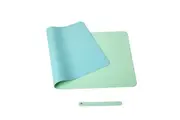 Green 90cm*45cm Dual UseOffice Desk Pad Waterproof PU Leather Computer Mouse Pad
