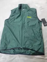 Oakley Elements Packable Vest Large hunter green water and wind repellent MTB