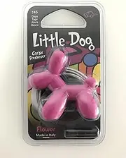 Little Dog Car Air Freshener, Flower, Pink (LD003)