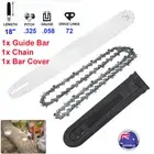 18" Chainsaw Bar & Chain Combo Spare 325 058 72DL Fit BAUMR-AG SX45 45cc 18 Inch
