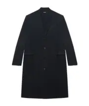 Balenciaga Worn Out Single-Breasted Coat S,M black