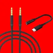 Efficiently Type C to 3.5mm Audio Aux Cable & Cable f Samsung Galaxy S23+ S916U