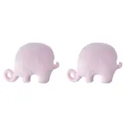 2PK Playgro Pink Elephant Shaped Soft Polyester Cot Baby/Infant Cushion/Pillow