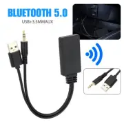 NEW Wireless Bluetooth Receiver Adapter USB 3.5mm Jack Audio For Car AUX Speaker