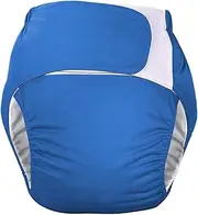 kokiya Adults Cloth Diapers Wraps Washable Leak Proof Protective Underwear Quick to Dry Breathable Adjustable for Seniors, Dark Blue