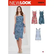 New Look Sewing Pattern 6614 N6614 Misses' Dresses