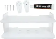 ORFOFE Floating Media Shelf Wall Mount Storage Shelf Strong Stable Suitable for Bedroom