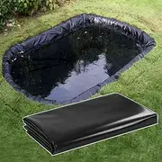 5 Mil Pond Liner 7x10m 8x12m 10x10m 10x12m Pond Liners for Outdoor Ponds, Easy Cutting HDPE Fish Pond Underlay for Natural Looking Ponds, Aquaculture, Koi Ponds and Water Garden(2x5m(6.5x16.4ft))