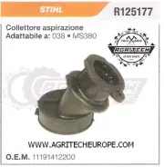 11191412200 Collector Flange Thermal Chainsaw STIHL 038 MS380
