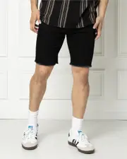 [Lucid] Lucid Men's Candid Denim Walk Shorts in Black Size 30 30 Black