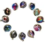 [HAPINARY] j necklace for women jewelry necklace statement necklaces for women outer space jewelry galaxy jewelry galaxy necklace Retro Necklace pendant Miss accessories Glass
