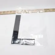 (10-Pk) Letter Label L Non-Reflective Gothic Die Cut Black 8"