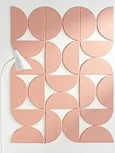 VIVELDA Decorative Bulletin Board Home Decor - Felt Tiles for Accent Walls Decoration Modern and Minimalist - Large Wall Art - 24-Pack Panel Kit (Coral)