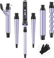 BESTOPE 1.25 Inch Ceramic Curling Iron with Anti-Scald Insulated Wand Tip - 4 Heat Setting for All Hair Types 1.25IncH