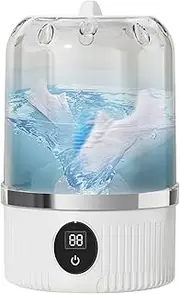 Generic Underwear Washer, Portable Wireless Washing Machine, 360° Spiral Rotation, Deep Washing, Rainproof and Leakproof, Rechargeable Small Washer for Bra Socks Underwear for Travel