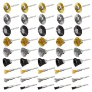 45Pcs Wire Brushes Set,Steel Wire Wheels Pen Brushes Set Kit Accessories for Rot