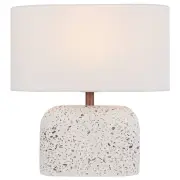 Reano Table Lamp, White Terrazzo