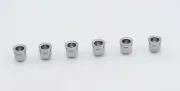 Quality Socket String Body Ferrule CHROME set for Tele Telecaster style Guitar