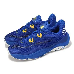 Under Armour 籃球鞋 Curry Splash 24 AP 男鞋 藍 黃 緩衝 支撐 咖哩 運動鞋 UA 3027262400