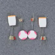 20 Pcs 7+1 Fishing Bobber Float Stopper Silicone Fishing Accessory Space Beans