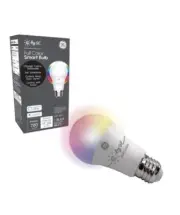 (2) GE C Smart EQ A19 Full Color Dimmable LED Light Bulbs! ~ Alexa & Google
