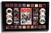 ACDC BRIAN JOHNSON ANGUS YOUNG SIGNED LIMITED EDITION FRAMED MEMORABILIA