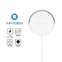 在飛比找ETMall東森購物網優惠-[MYCELL]15W磁吸式無線充電器for MagSafe