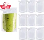 Reusable Plastic Hip Flask 10 Pack 220ML Hidden Drink Pouches Alcohol Travel