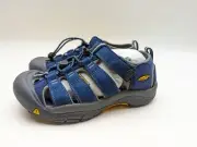 Kids' Keen Newport H2 Sandals Navy Blue Size 3 Yellow Water Shoes