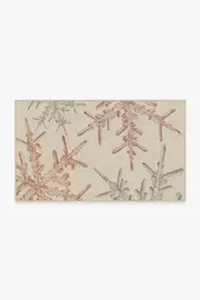 90' x 150' | Machine Washable Runner Rug | Kid & Pet Friendly | Indoor Rug | Snowflake Creme Flatwoven Rug | Ruggable