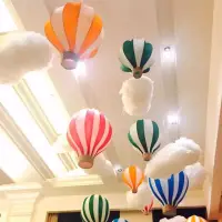 在飛比找蝦皮購物優惠-壹佰分丨熱氣球裝飾 4s店裝飾 迷你熱氣球 天花板掛飾 棉花