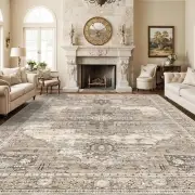Living Room 10x14 Area Rugs - Washable Lightweight Area Rug Stain Resistant C...