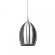 Elena Metal Wine Glass Cord Drop Pendant Light Lamp Reflective Finish - Aluminium