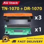 3x Toner Cartridge TN-1070 + 1x Drum Unit DR-1070 for Brother HL-1110 HL-1210W