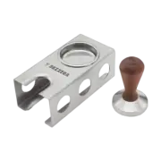 Bezzera - Wooden Tamper And Tamper Station W/ Blind Basket