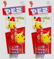 NEW Set of 2 Pokemon SANTA HAT PIKACHU 'Happy Holidays' PEZ dispensers 2024 $6Sh