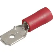 Narva Male Terminal - Red, 6.3mm, Blade
