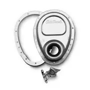 Edelbrock Timing Cover Stamped - Aluminium, Chevrolet Small Block, ED4242