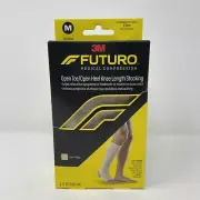 3M Futuro Medical Compression Open Toe Knee Length Stockings Firm Beige Medium
